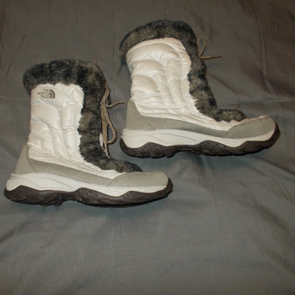 The North Face Kids Boots - White and Gray